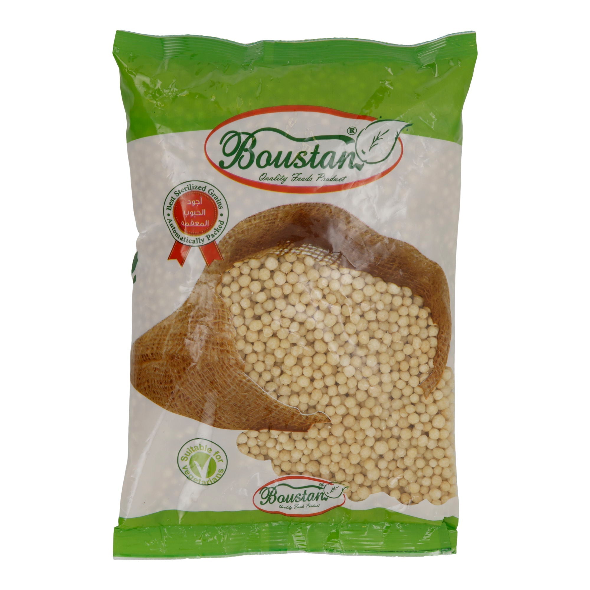 Boustan Mograbie | Libanesischer Großkorn-Couscous | 900 g | Mograbieh | Aus Hartweizengrieß | Made in Lebanon BOUSTAN